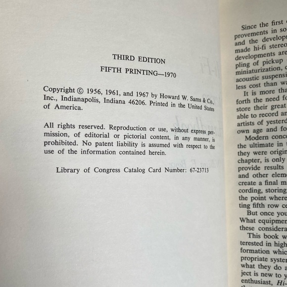 Hi-Fi Stereo Handbook by William F. Boyce
Third Edition, Fifth Printing 1970 - Picture 14 of 17